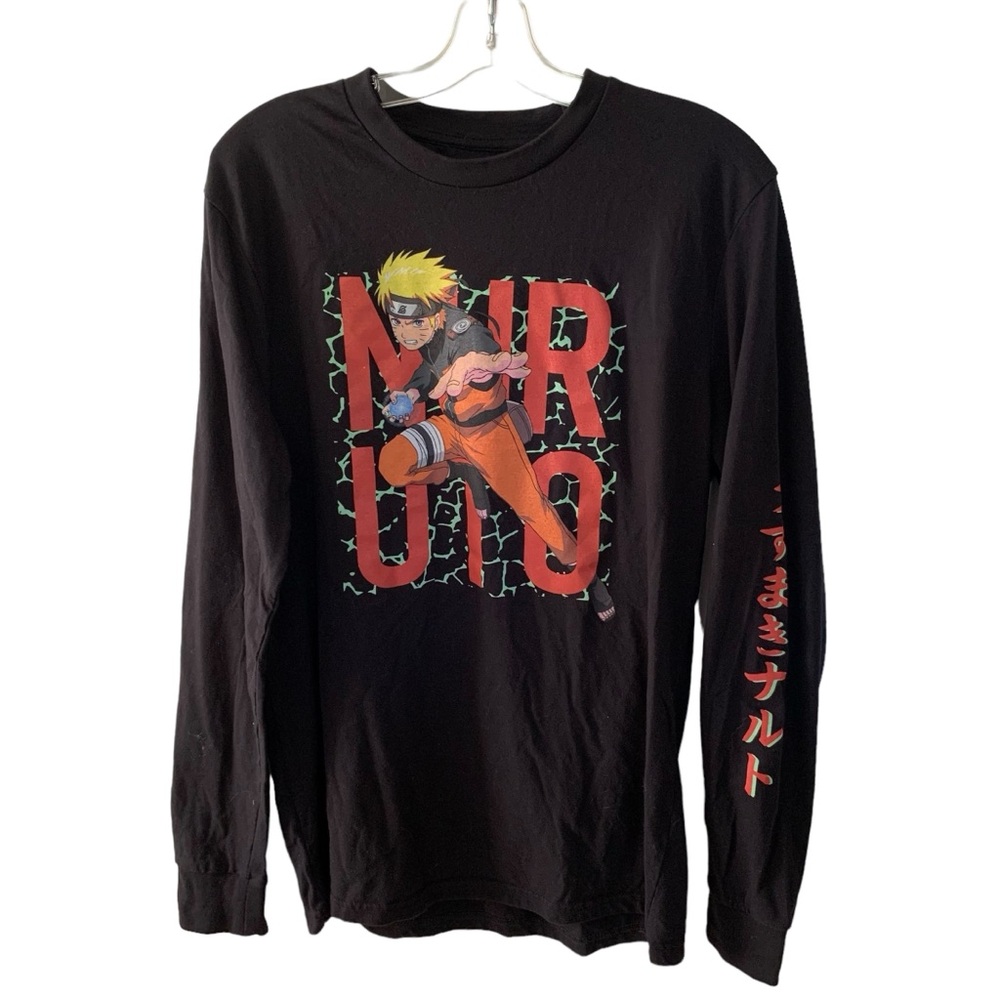 Naruto Black Long-Sleeve Graphic Tee